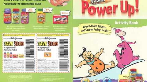 Flintstones Walgreens Activity Book Cover