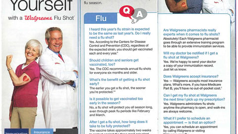 Walgreens 'Arm Yourself' Coupon Book Feature