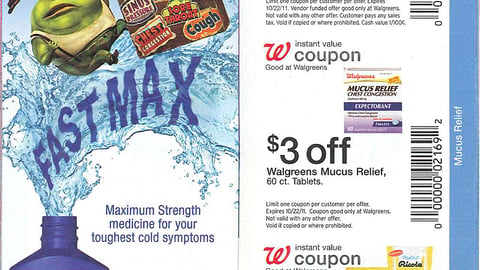Walgreens Mucinex Coupon Book Ad