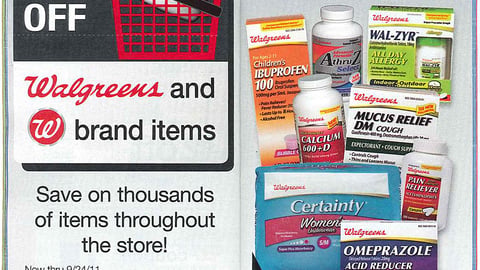 Walgreens Private Label BOGO Coupon Book Feature