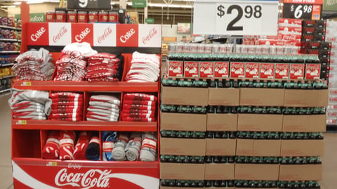 Walmart Coca-Cola Holiday Merchandising