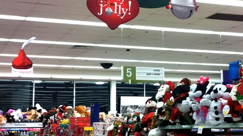 Walgreens 'Jingle Cash' Ceiling Sign