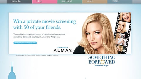Walgreens Almay 'Something Borrowed' Web Page