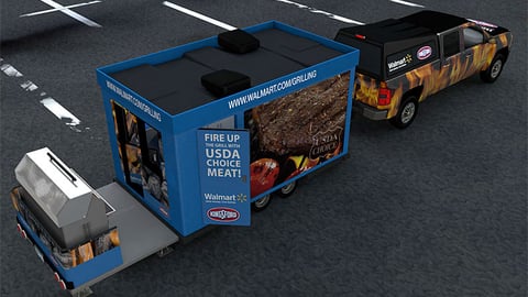 Walmart Kingsford 'Mobile Brand Box'