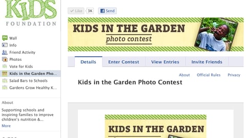 Whole Foods 'Kids in the Garden' Facebook Page