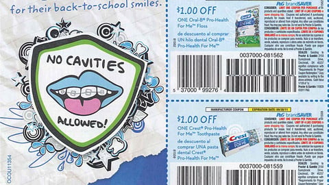 Crest Oral-B Back-to-School FSI