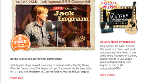 H-E-B 'Sneak Peek' Email
