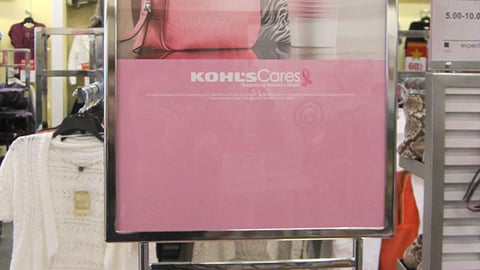 Kohl's Cares 'Dana Buchman' Counter Sign