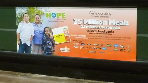 Kroger 'Bringing Hope' Cooler Sign