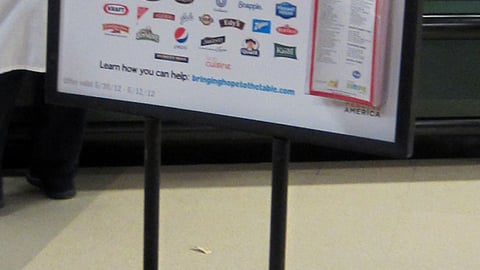 Kroger 'Bringing Hope' Stanchion Sign