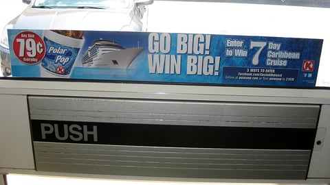 Circle K 'Go Big, Win Big' Door Cling