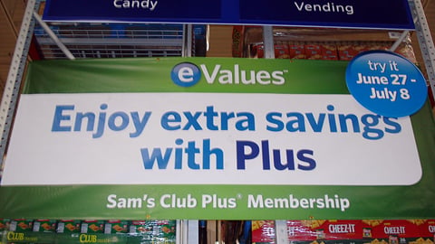 Sam's Club 'eValues' Banner