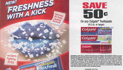 Colgate MaxFresh 'New' FSI