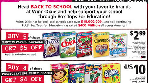 Winn-Dixie 'Box Tops for Education' Feature