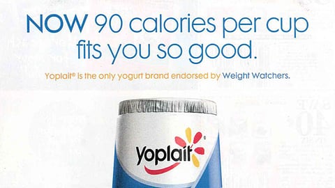 Yoplait Walmart '90 Calories' FSI