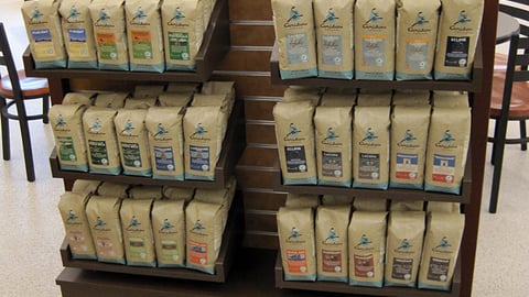 Caribou Coffee Jewel-Osco Floorstand