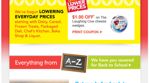 Jewel-Osco 'Everything from A-Z' Email