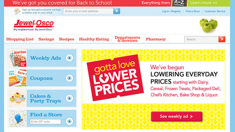 Jewel-Osco 'Everything from A-Z' Banner Ad
