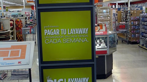 Kmart Layaway Stanchion Sign