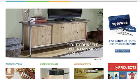 Lowe's 'Creative Ideas' Microsite