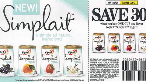 Yoplait Simplait Launch FSI