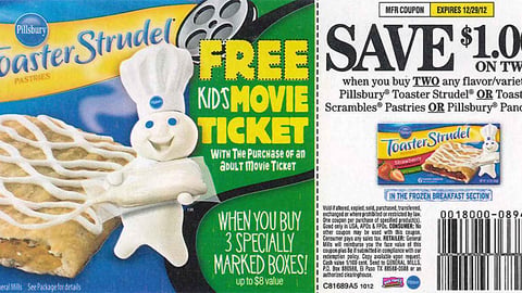 Pillsbury Toaster Strudel 'Movie Ticket' FSI