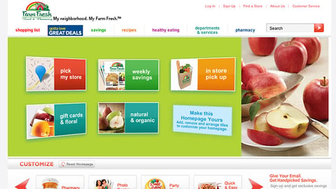 Farm Fresh 'Gotta Love Great Deals' Home Page Link