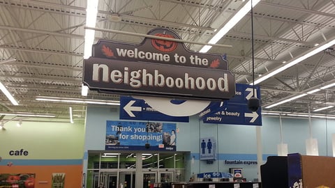 Meijer 'Neighboohood' Ceiling Sign