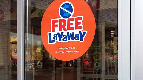 Toys "R" Us 'Free Layaway' Door Cling