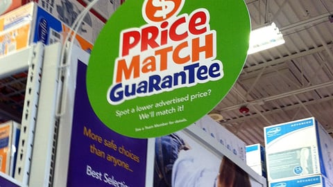 Toys "R" Us 'Price Match' Aisle Dangler