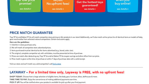 Toys "R" Us 'Why' Holiday Landing Page