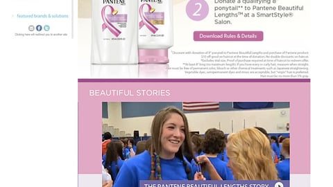 Pantene Beautiful Lengths Walmart.com Page