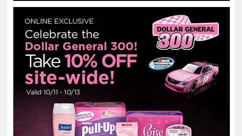 'Dollar General 300' Email