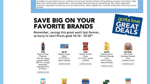 Farm Fresh 'Gotta Love Great Deals' Landing Page