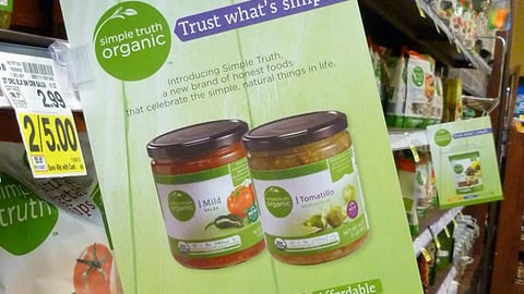 Kroger 'Simple Truth' Shelf Talker