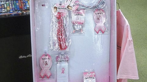 'Wear a Pink Ribbon' Floorstand