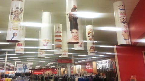 Target 'Falling for Fall' Ceiling Signs