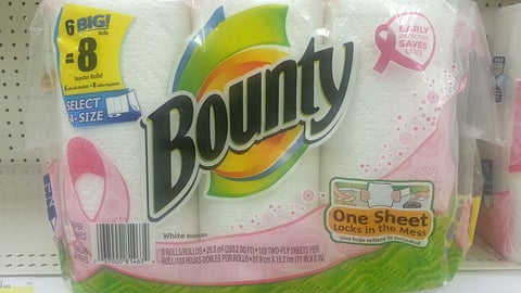 Bounty 'Early Detection Saves Lives' Packaging
