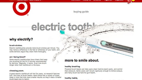 Target.com 'Electronic Toothbrush Buying Guide'