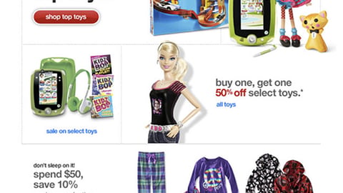 Target 'Top Toys' Email