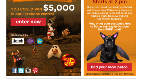 Petco 'Howloween' Email