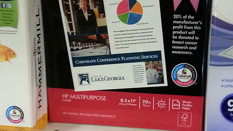 OfficeMax Pink HP Paper Merchandising