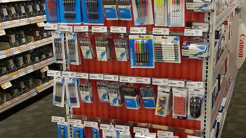 OfficeMax '$5 and Under' Holiday Endcap