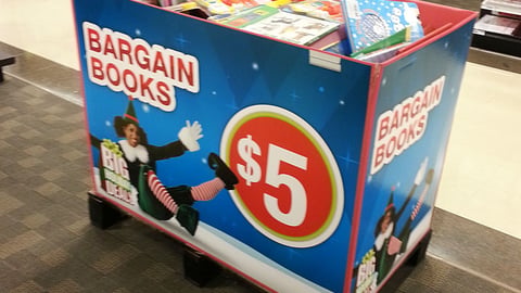 OfficeMax 'Bargain Books' Holiday Dump Bin