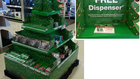 3M 'Free Dispenser' Holiday Pallet Display