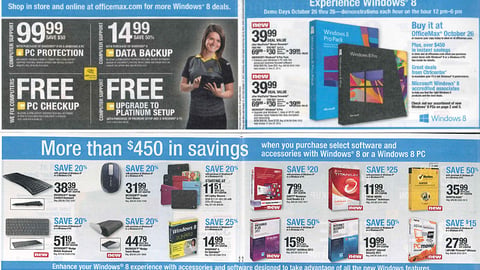 OfficeMax 'Experience Windows 8' Circular Wrap