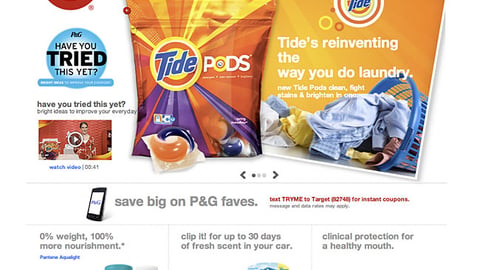 Target.com P&G 'Have You Tried This Yet?' Landing Page