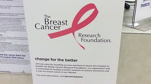 JCPenney 'Change for the Better' Checkout Sign