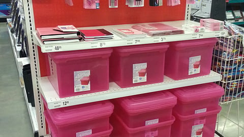 Office Depot 'Support Breast Cancer Research' Endcap