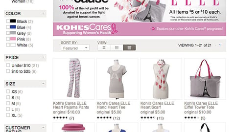 Kohl's Cares 'Elle' E-Commerce Shop